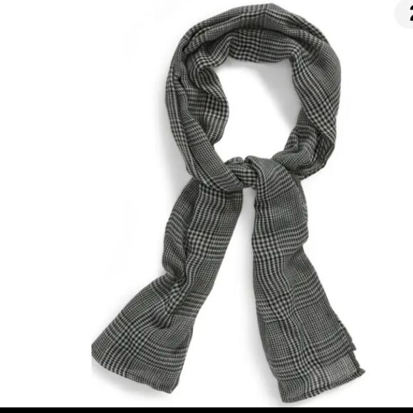 Leith Menswear Plaid Scarf NWT - Picture 3 of 5